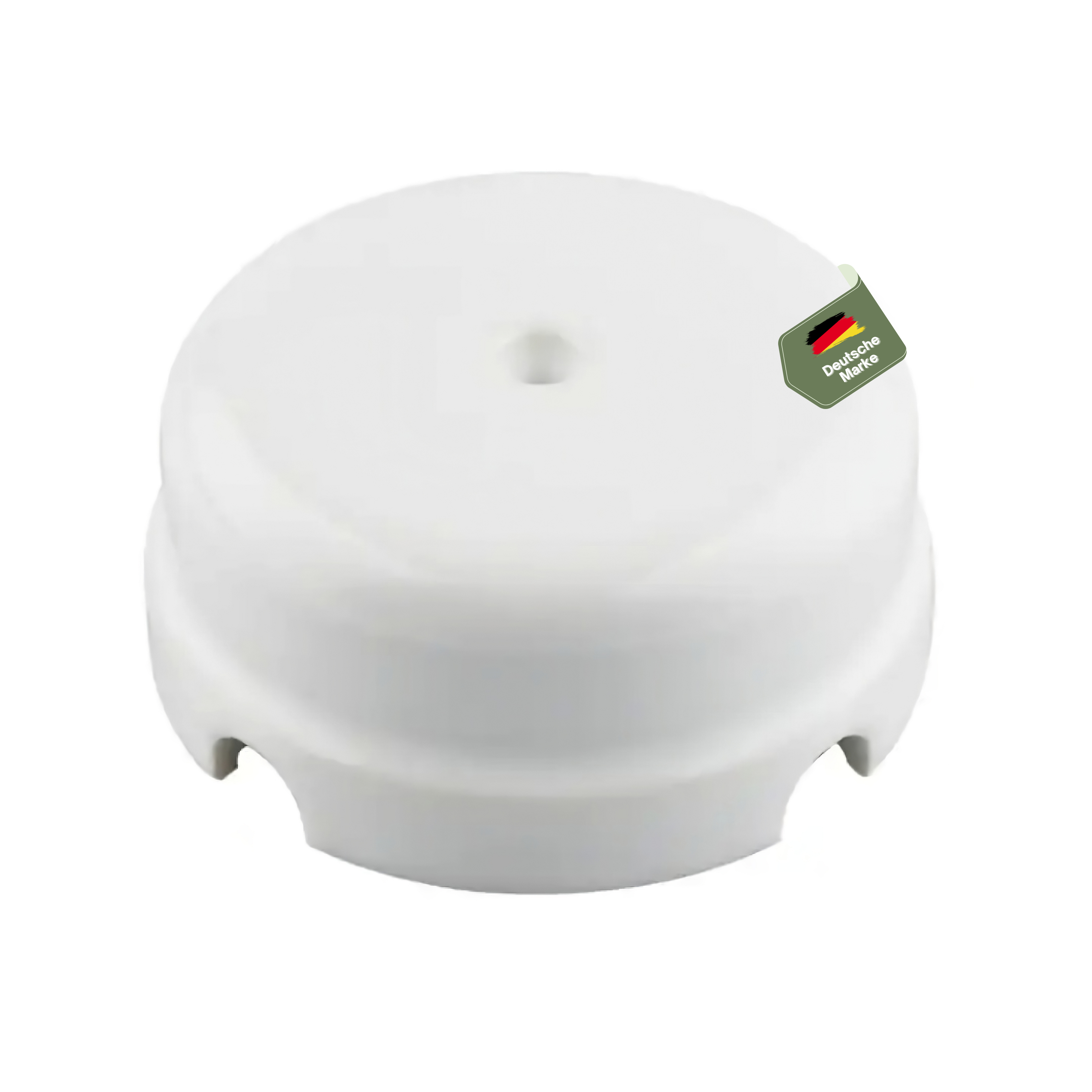 Abzweigdose aus Porzellan, Retro Weiß, Ø 75 mm Verteilerdose