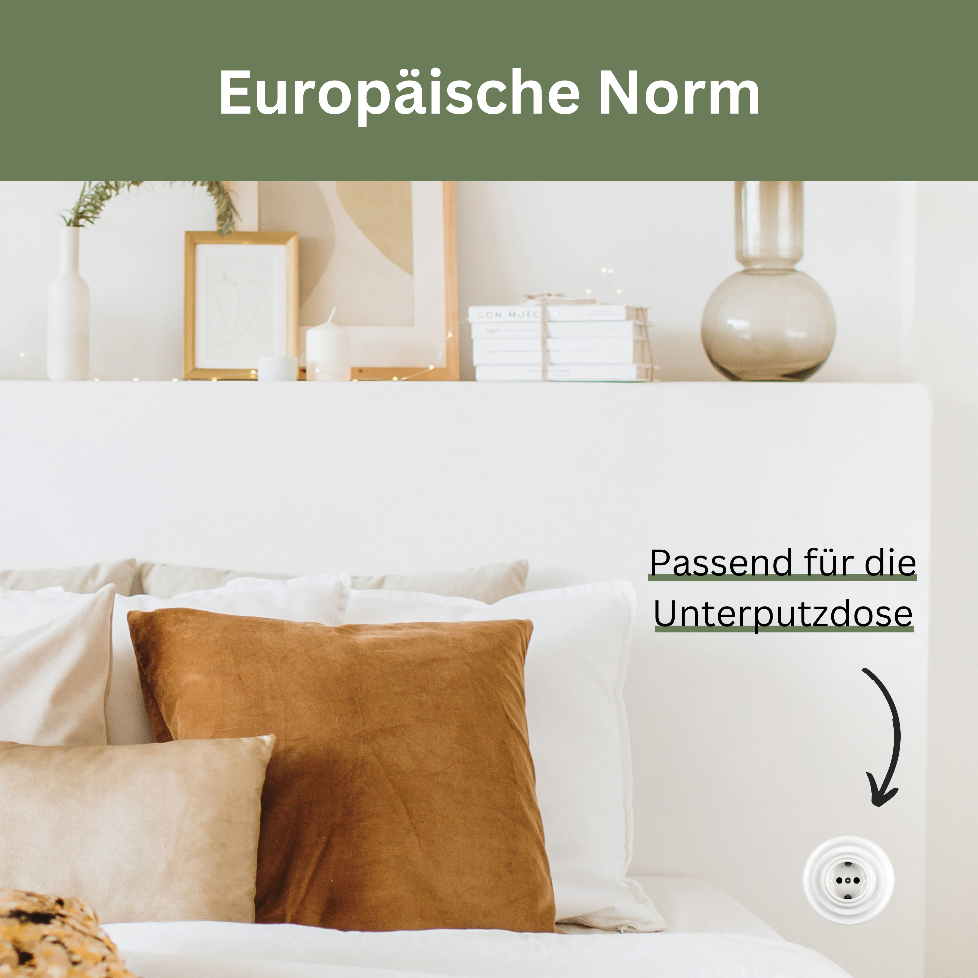 Retro Porzellan Steckdose EU-Norm