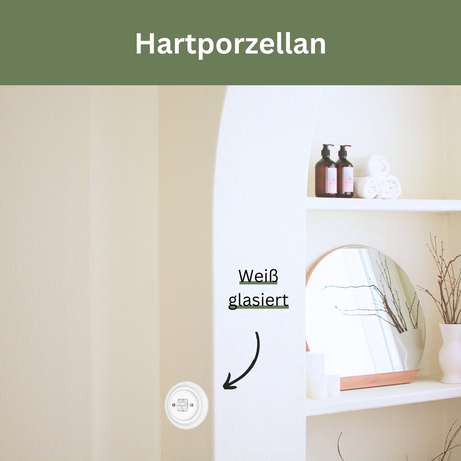 Porzellan Schalter 02 – EU Norm